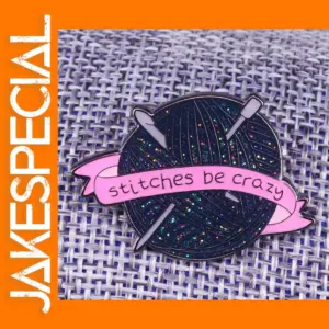 Yarn Stitches Brooch Classic Copper Pin