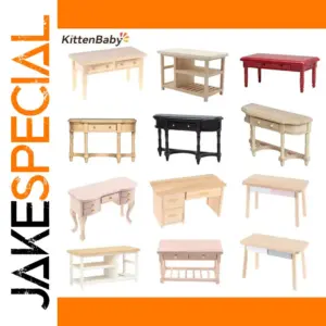 1:12 Dollhouse Miniature Computer Desk Model