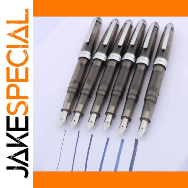 Transparent Gray Fountain Pen for Calligraphy