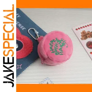 Kawaii Pink Plush Birthday Cake Pouch