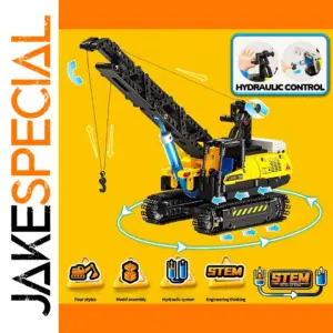 Hydraulic Control Crane Building Block Set