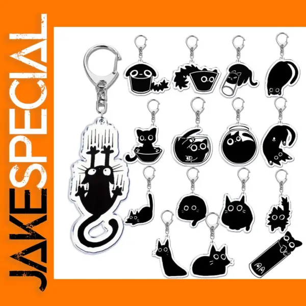 Cute Cartoon Cat Keychain for Bags