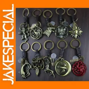 Wolf Head Dragon Keychain Pendant Accessories