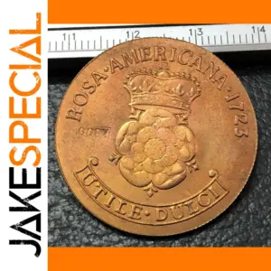 1723 Rosa Americana Colonial Silver Coin Replica