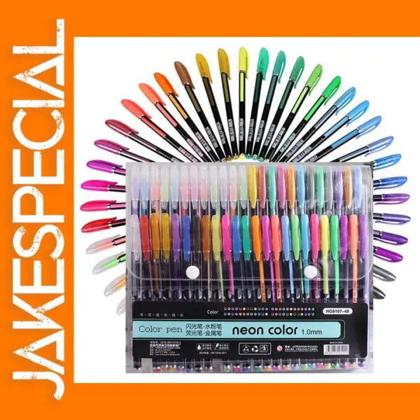 48 Pcs Glitter Gel Pen Set for Art