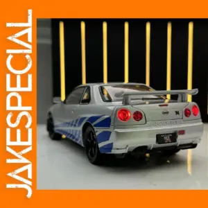 1:24 Nissan Skyline GTR R34 Diecast Model Car