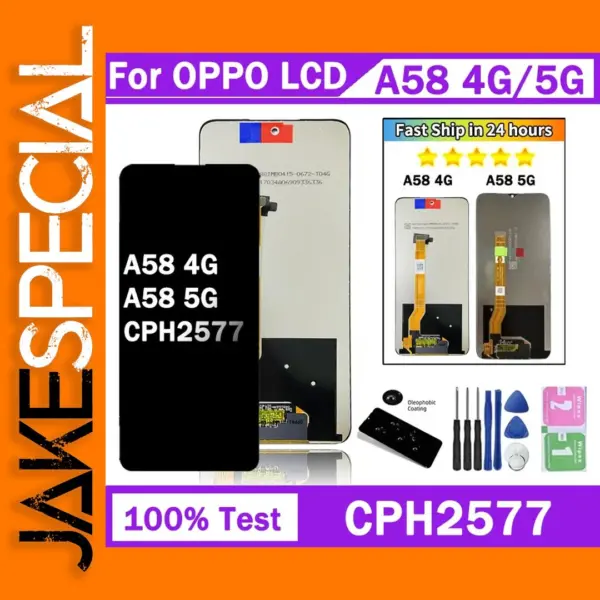 OEM Oppo A58 4G/5G LCD Screen Replacement Kit