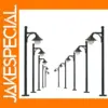 10pcs N Scale Warm White Lamp Posts Set