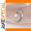 Trendy Stainless Steel Flower Rings for Women