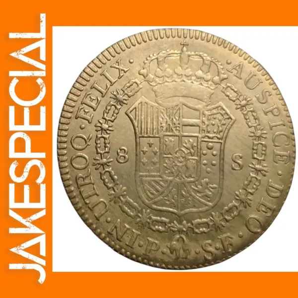 Colombia 1777 8 Escudos Gold Replica Coin