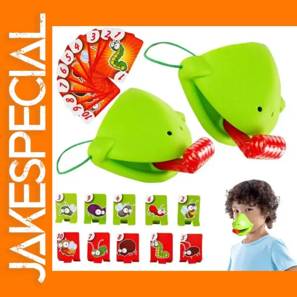 Frog Tongue Family Game with Cards