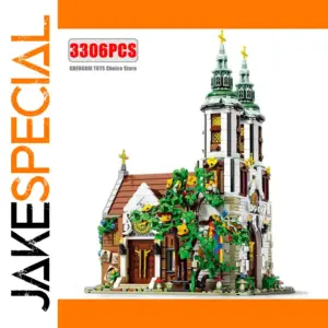 3306PCS St. Andrew's Medieval Church Model