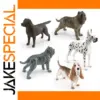 Mini PVC Dog Figures Set for Collectors