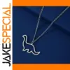 Brachiosaurus Pendant Necklace in Stainless Steel