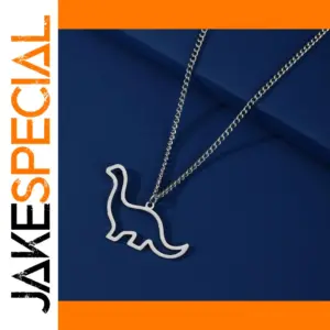 Brachiosaurus Pendant Necklace in Stainless Steel