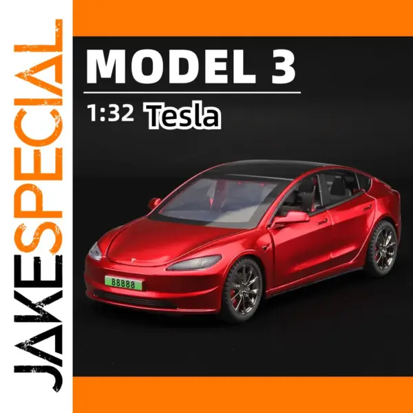 1/32 Scale Tesla Model 3 Alloy Car Model