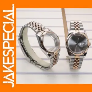 36mm Stainless Steel Watch Case with Sapphire Glass