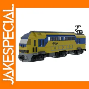 Dutch NS Double Deck Train Building Blocks Set