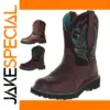 Lightweight PU Leather Cowboy Boots for Adults