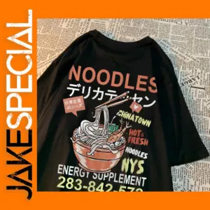 Anime Graphic Drawstring T-Shirt for Women