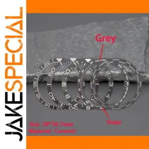 Gray Ceramic Bezel Insert for Omega Watches