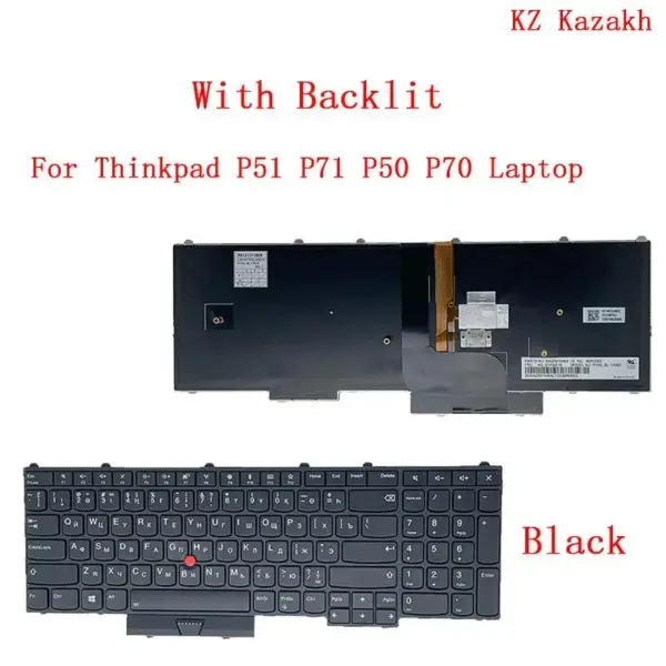 Backlit Keyboard for Lenovo Thinkpad P51 P71 P50 P70 - Image 11