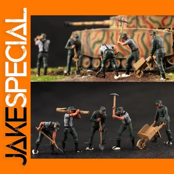 1:72 Scale 5 Pcs German Soldier Action Figures