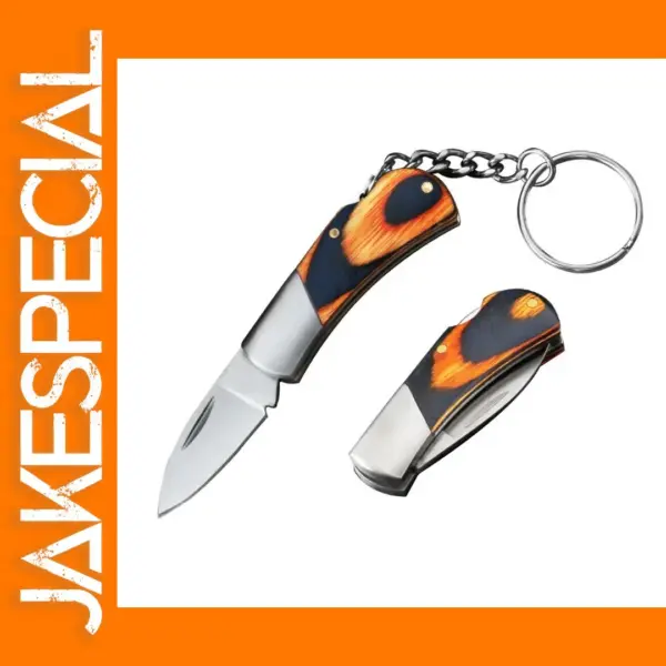 Compact Folding Knife with Keychain 1PCS