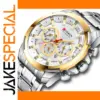 Luxury Stainless Steel Sports Chronograph Watch