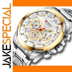 Luxury Stainless Steel Sports Chronograph Watch