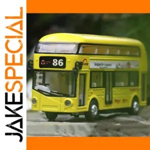 1:36 Scale Double Decker Bus Model Vehicle