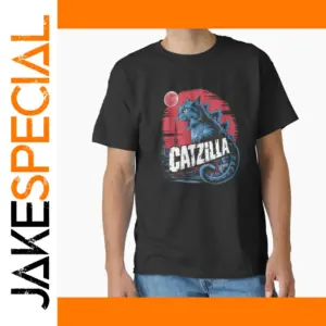 Catzilla Funny Cat T-Shirt for Men