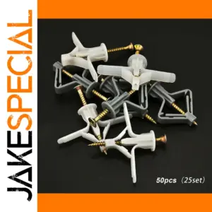 50pcs Nylon Drywall Anchor and Screw Kit