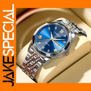 Men's Stainless Steel Luminous Quartz Watch