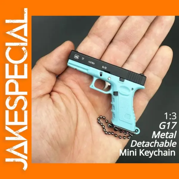 1:3 Scale G17 Metal Keychain Toy Gun