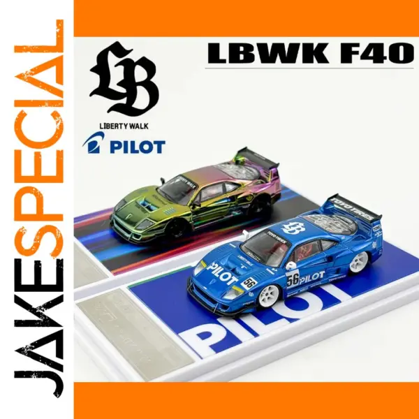 1/64 LBWK F40 Diecast Metal Toy Car Model