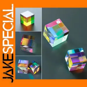 Colorful Optical Glass Cube Prism for Gifts