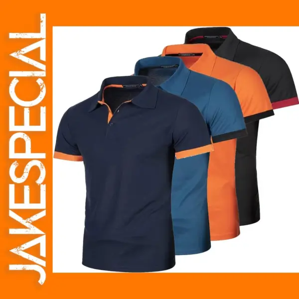 Mens Lightweight Short Sleeve Polo Shirt