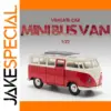 Vibrant Vintage Mini Bus Van Model in Red