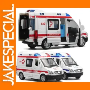 Diecast 1/32 Ambulance Fire Engine Model Car
