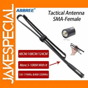ABBREE Dual Band VHF UHF Antenna for Walkie Talkie