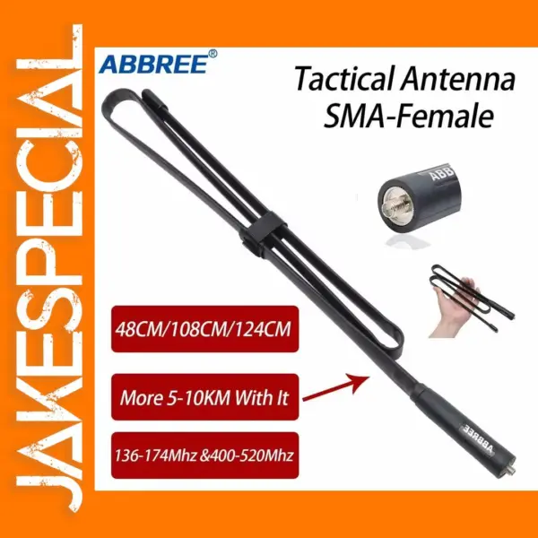 ABBREE Dual Band VHF UHF Antenna for Walkie Talkie