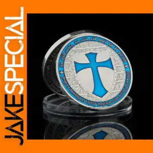 Blue Templar Crusader Replica Coin 40mm
