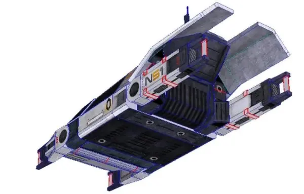 Mass Effect Kodiak Drop Fighter Paper Model - Image 3