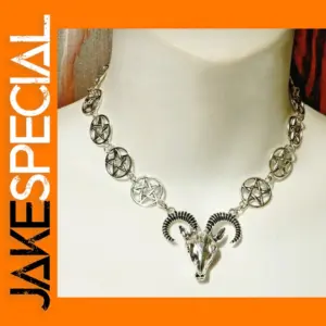 Ram Skull Pendant Choker Necklace