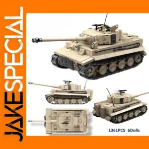 Tiger I Heavy Tank Model Building Blocks 1361PCS