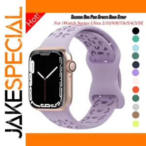 Silicone Watch Strap for Apple Watch Series 9-4