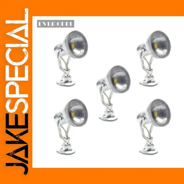 5pcs HO Scale Warm White LED Lamp Set