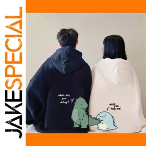 Men's Dinosaur Print Hoodie for Casual Wear