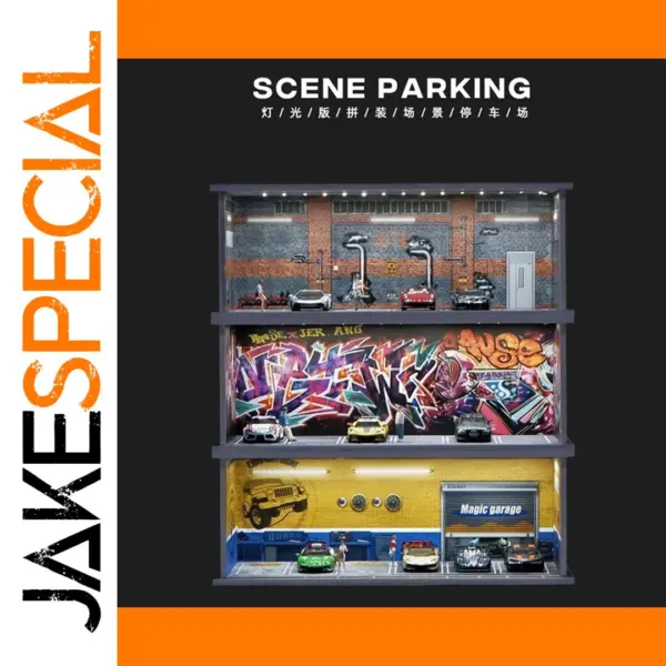 1/64 Scale Alloy Parking Garage Model Display